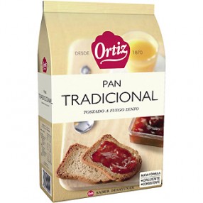 ORTIZ pan tostado tradicional 30 rebanadas 324 grs